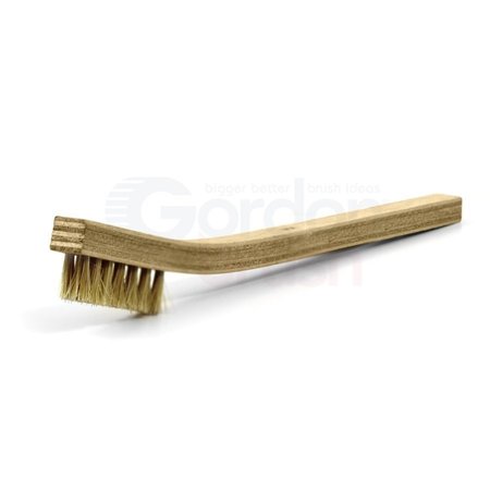 GORDON BRUSH 3 x 7 Row Horsehair Bristle and Plywood Handle Scratch Brush 30HHG-12
